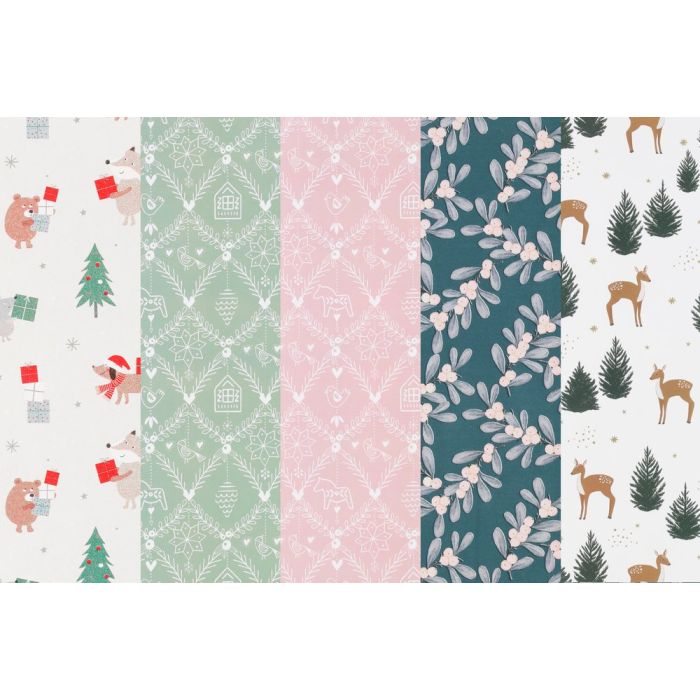 Winteria Joulupaperi 70 cm x 5 m Pastels