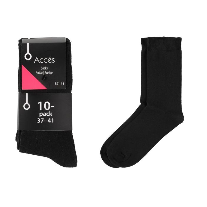 Acces Sukat Basic 10-pack 37/41 musta
