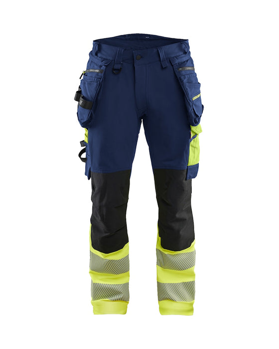 Highvis riipputaskuhousut 4-way stretch