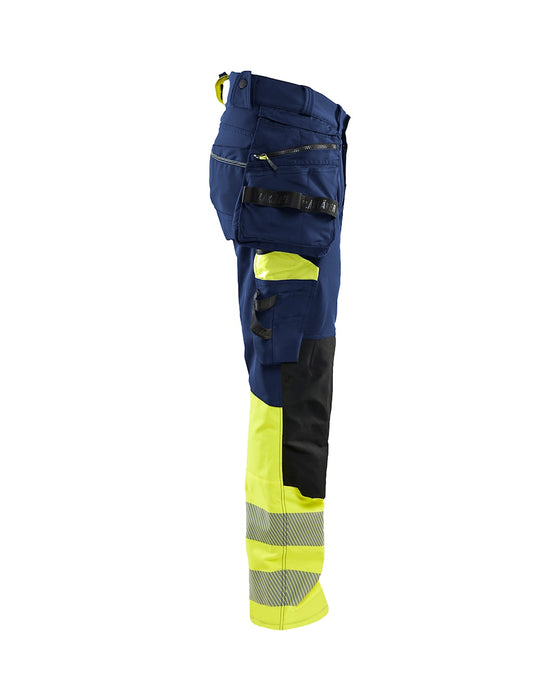 Highvis riipputaskuhousut 4-way stretch