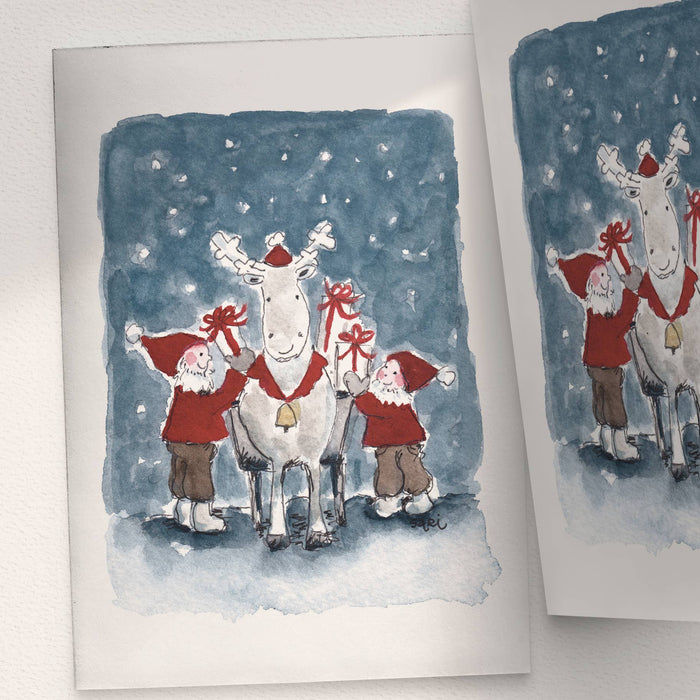 Renar och alver vid jul