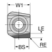 R590-1105H-RS2-NW CD10 CoroMill® Century -jyrsinterä - Primica Tools