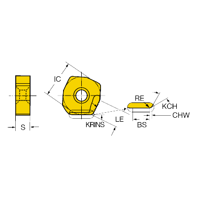 N365-1505ZNE-KW8 3220 CoroMill® 365 -jyrsinterä - Primica Tools