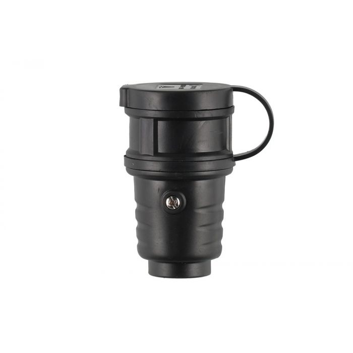 Tarmo Jatkopistorasia 1-osainen IP44 musta - Primica Tools