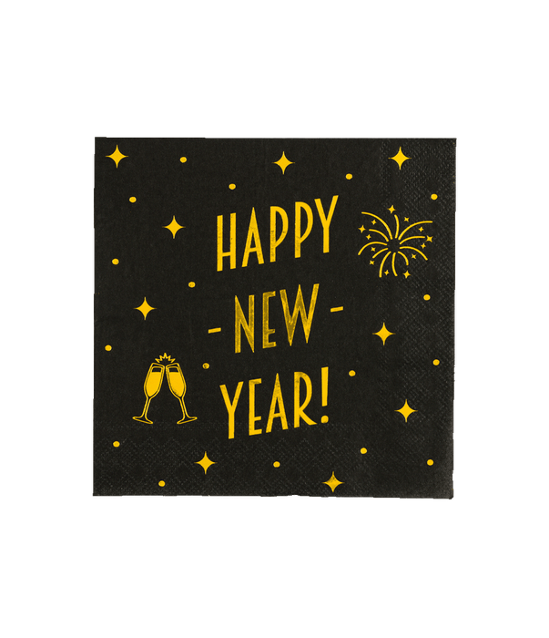 Snygga festservetter - gott nytt år