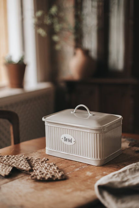 Plåtburk Hugo Bröd Beige