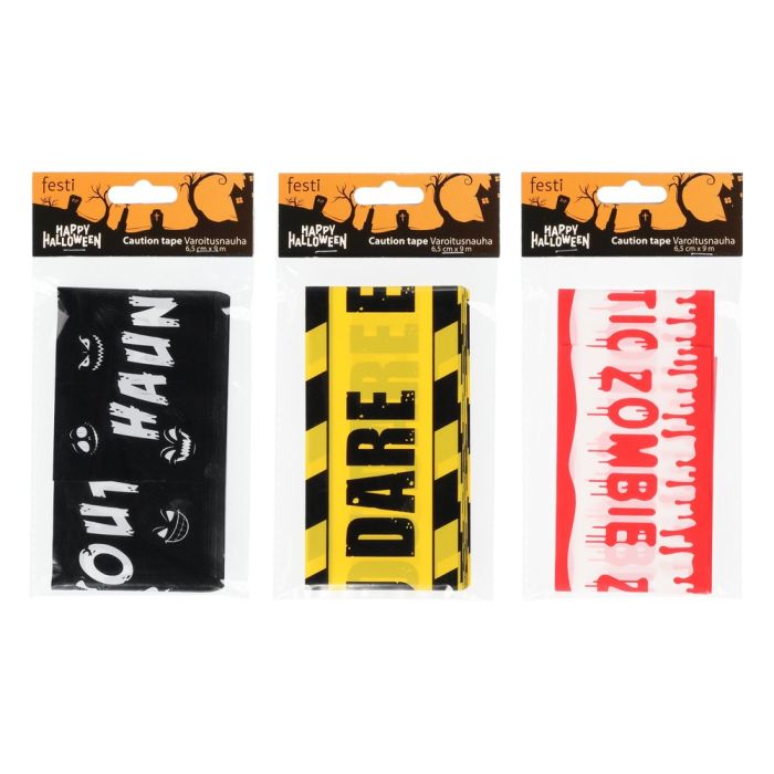 Festi Halloween varoitusnauha 6,5 cm x 9 m