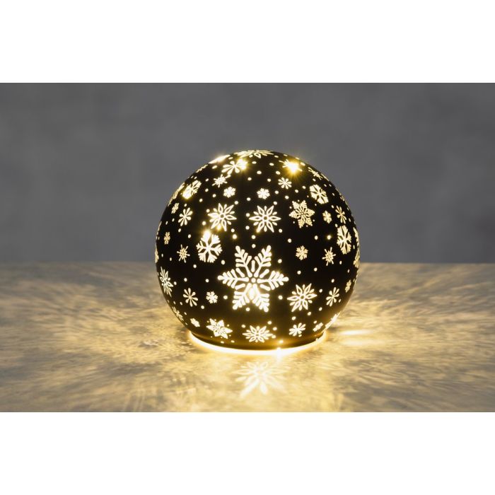 Finnlumor 3D LED Koristelasipallo Lumihiutale 12 cm
