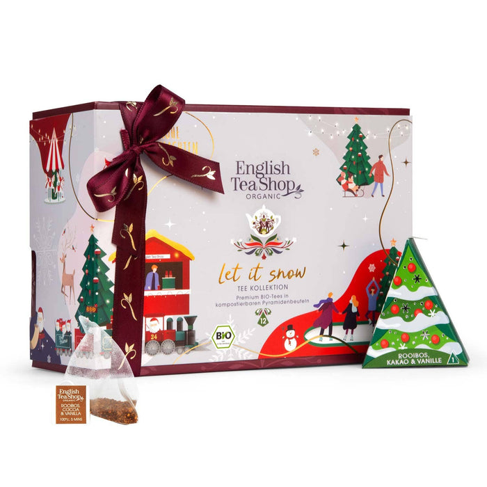 ETS - Tesgåva "Let it snow", EKO, 12 pyramidpåsar