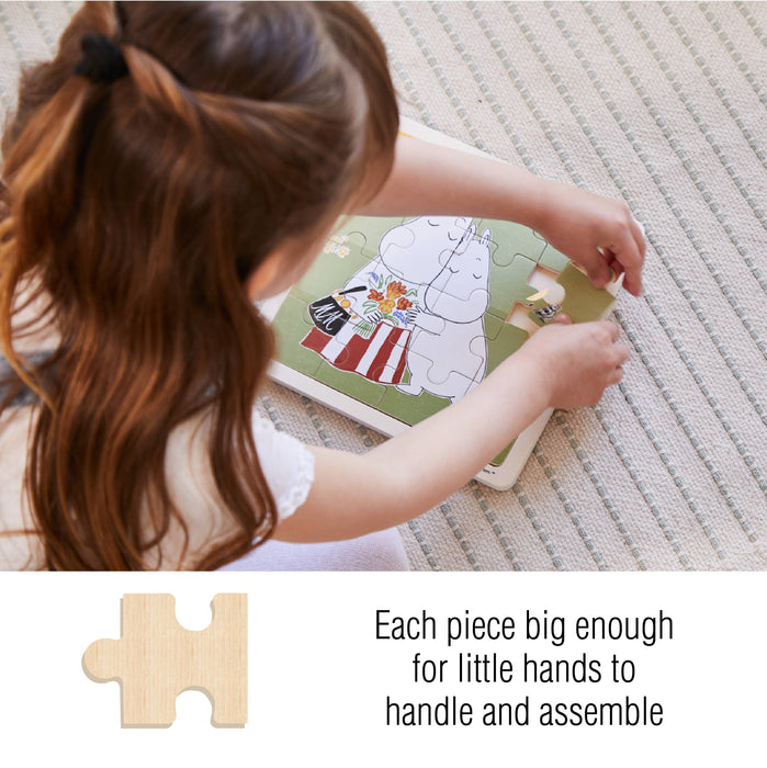 Mumin - Fyrkantigt Träpussel - Kramar