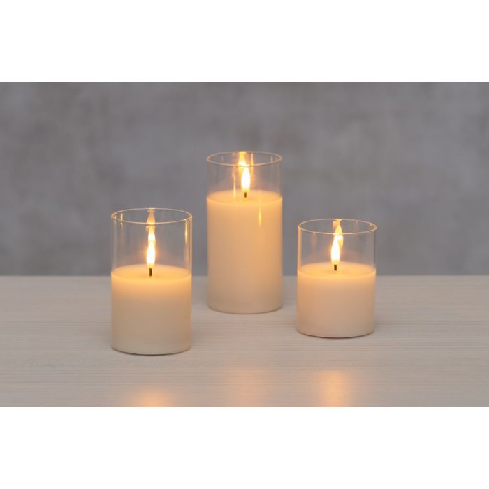 Finnlumor Lasikynttilät 3 kpl 3D Milton