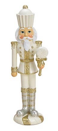 Nötknäppare i poly vit, svart 4-faldig, (B/H/D) 7x23x7cm