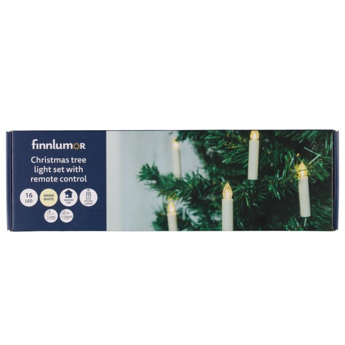 Finnlumor Kuusenkynttilät kauko-ohjattava 16 kpl LED
