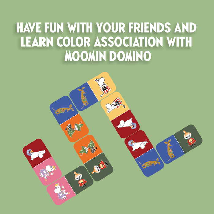 Mumin Klassisk Bilddomino Pussel för Barn