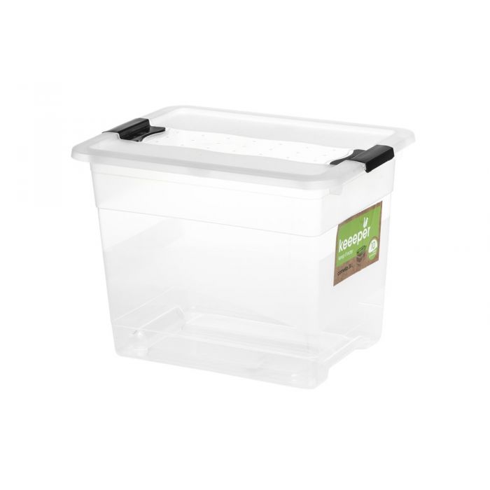 Keeeper Cornelia säilytyslaatikko kirkas 24 L laatikko 1/2