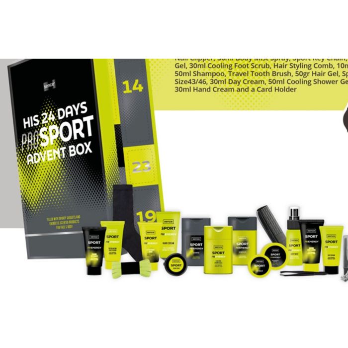 Sence Joulukalenteri miehille 24 os Sports