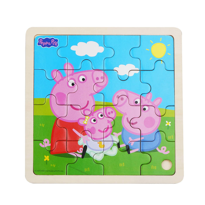 Peppa Pig Träpussel Syskon