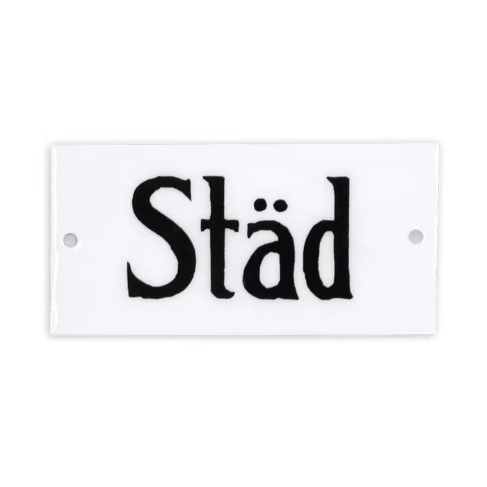 Skylt Städ