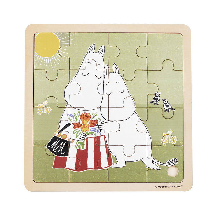 Mumin - Fyrkantigt Träpussel - Kramar