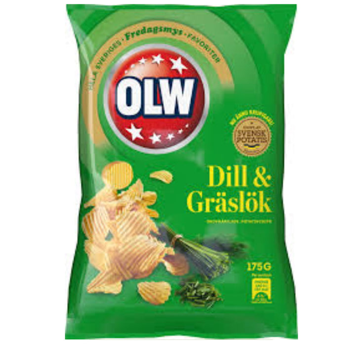 Olw Dill & Gräslök Perunalastu 175g