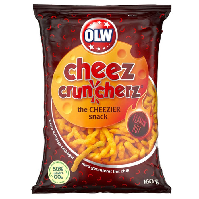 Olw Cheez Cruncherz Hot chil 160g - Primica Tools