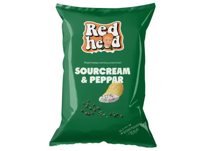 Redhead Sourcream & Peppar 150g