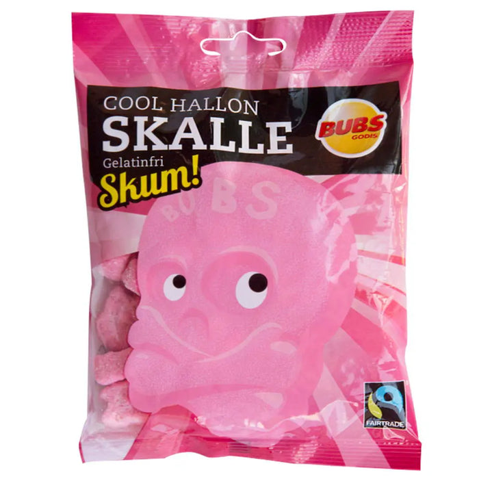 Bubs Skum Skalle Cool Hallon 90g