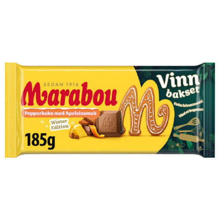 Marabou Pepparkaka Med Apelsinsmak 185g