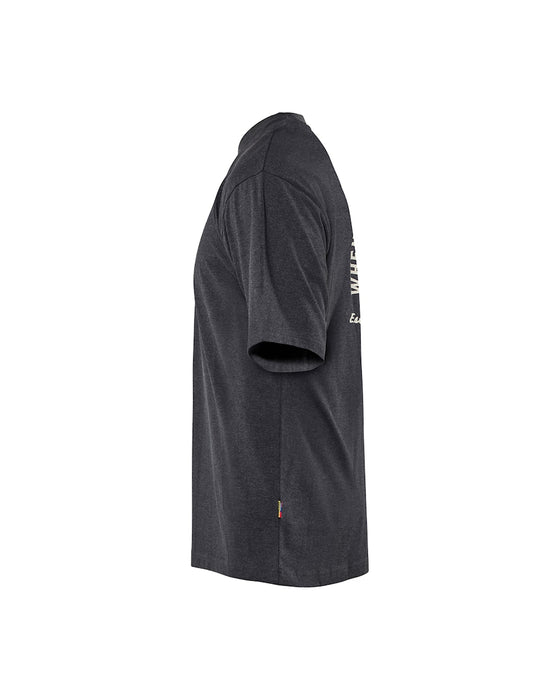 Blåkläder LOOSE FIT T-PAITA SNAKE MELEERATTU MUSTA