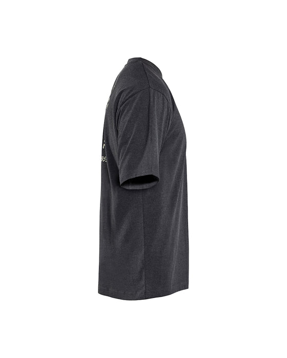 Blåkläder LOOSE FIT T-PAITA SNAKE MELEERATTU MUSTA