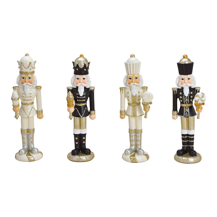 Nötknäppare i poly vit, svart 4-faldig, (B/H/D) 7x23x7cm