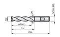 Jyrsintappi C295 2.00-40.00MM - Primica Tools