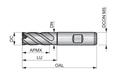 Rouhintajyrsintappi C908 6.00-40.00MM - Primica Tools