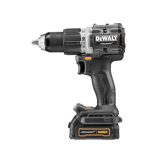 DEWALT x McLaren rajoitetun erän 18V XR hiiliharjaton akkukäyttöinen iskuporakone, 2 x 1,7 Ah GFN Powerstack-akut Primica Tools