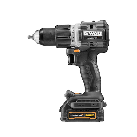 DCD85ME2GT-QW DEWALT x McLaren rajoitetun erän 18V XR hiiliharjaton akkukäyttöinen iskuporakone, 2 x 1,7 Ah GFN Powerstack-akut - Primica Tools