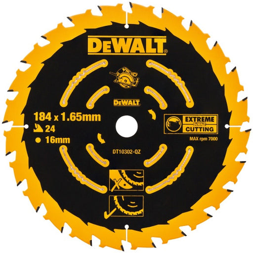 Dewalt DT10302-QZ Pyörösahanterä 184x16mm 24T - Primica Tools