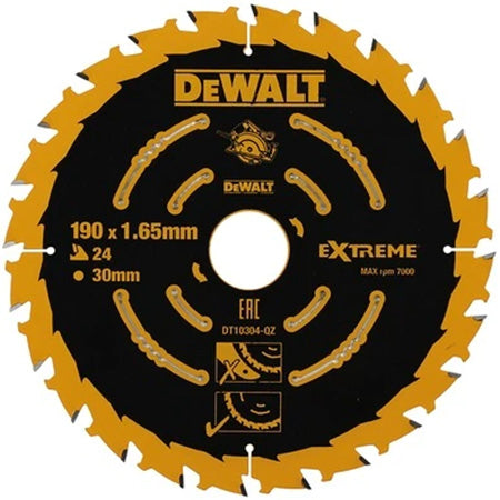 DT10304-QZ Dewalt Pyörösahanterä 190x2x30mm 24T - Primica Tools