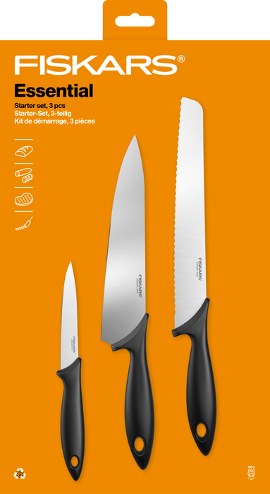 Fiskars Veitsisetti 3kpl