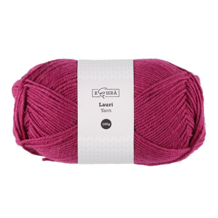 Kehrä Neulelanka Lauri kanervanpunainen 100 g