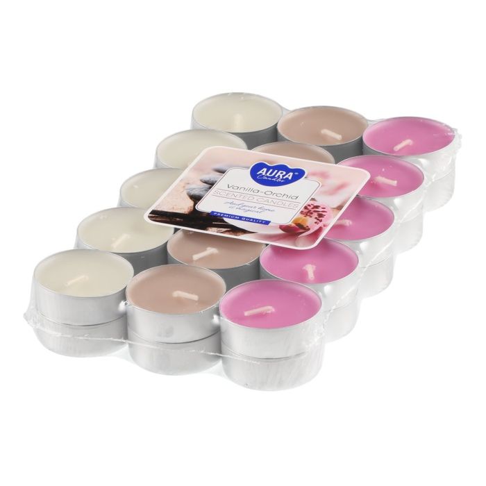 Aura Tuoksulämpökynttilä Vanilla-orchidea 30 kpl
