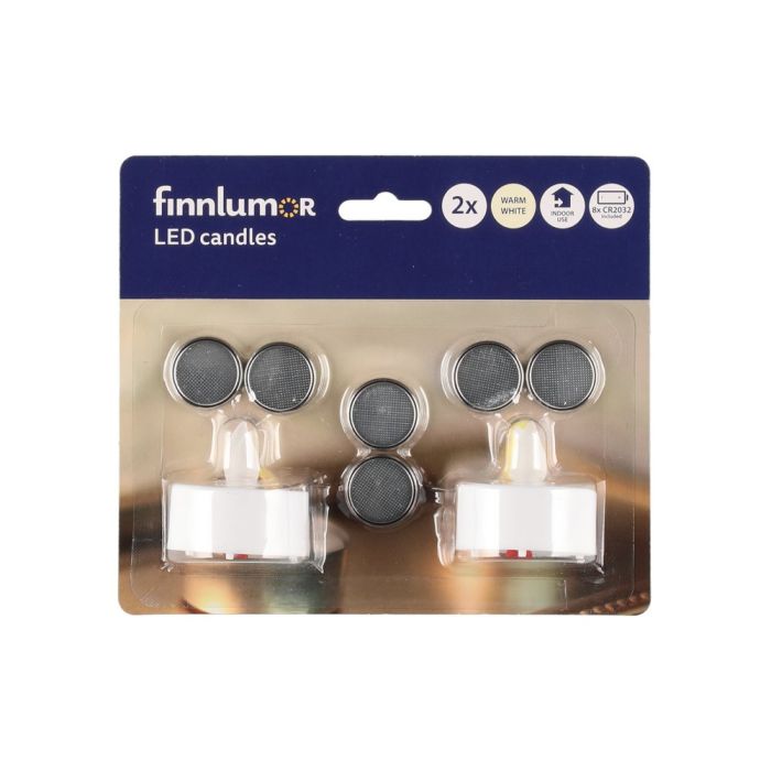 Finnlumor LED-kynttilä 2 kpl