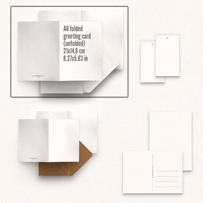 Julkrans Akvarell Säsongens hälsningskort