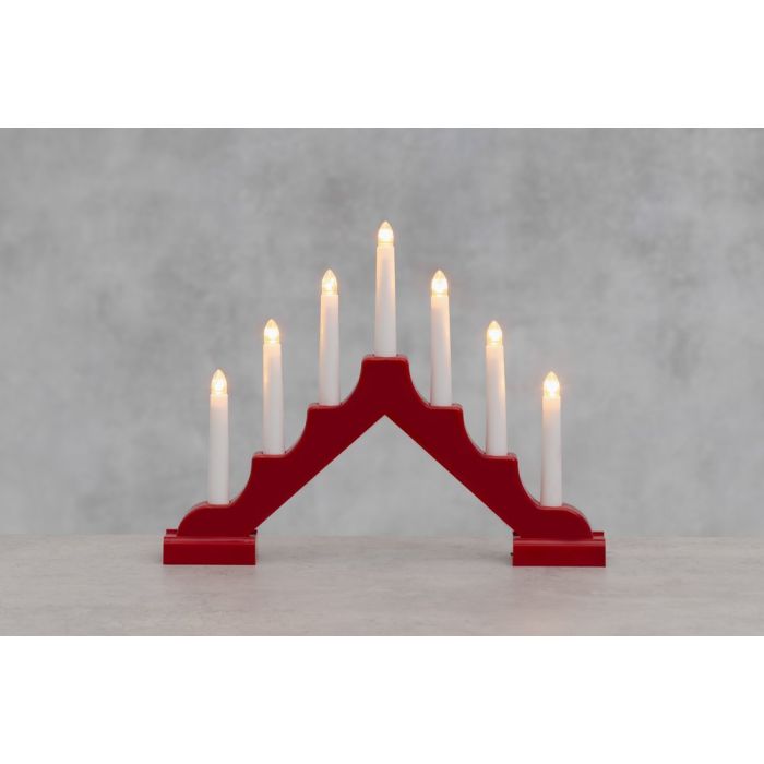 Finnlumor Kynttelikkö 7-haarainen Birgitta punainen