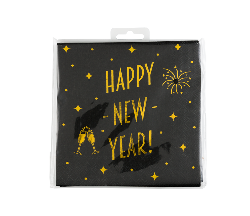 Snygga festservetter - gott nytt år