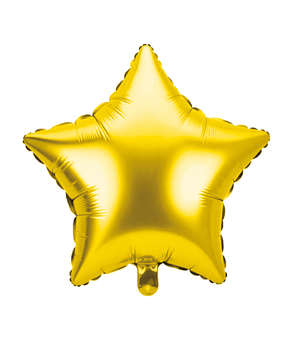 Folieboll - Stjärna guld