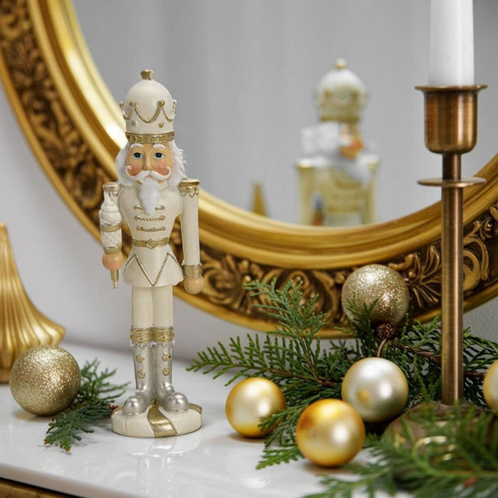 Nötknäppare i poly vit, svart 4-faldig, (B/H/D) 7x23x7cm