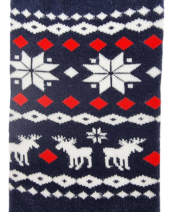 Strumpor "Blå & röda med julsymboler"