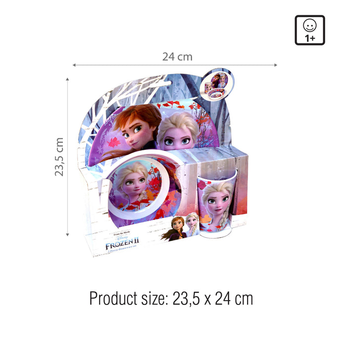 Frost 3-delars melaminset utan kant