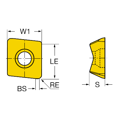690-100508M-E-SL S30T CoroMill® 690 insert for milling - Primica Tools