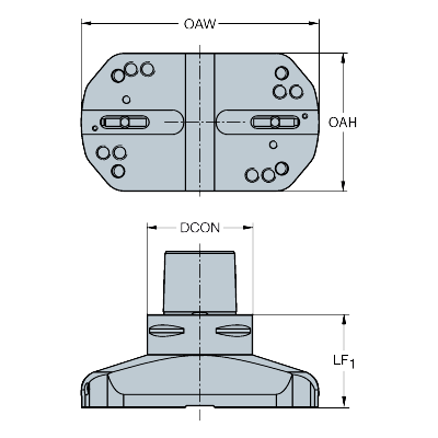 C8-R825XLS17-LL 170 Kevyt työkalurunko Coromant Capto®—CoroBore® XL - Primica Tools